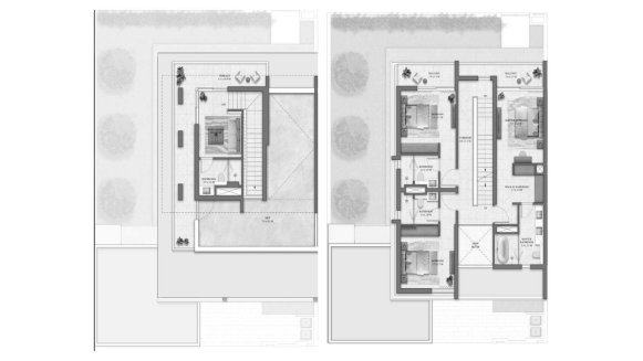 Villa floor plan, 4 bedrooms in Rivera by Emaar No. 11007 (2D)